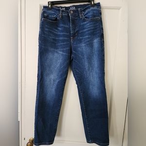 a.n.a Women's Size 12 Dark Wash High-Rise Straight Jeans